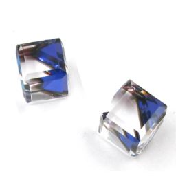 Cube Fancy Stone Crystal Bermuda Blue 8mm