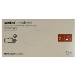 Rękawice lateksowe santex® powdered XL 100 szt
