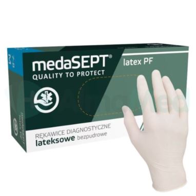 Rękawice lateksowe medaSEPT Premium PF L 100 szt