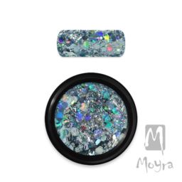 Moyra Holo Glitter Mix 09 light blue