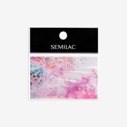 08 Semilac Nail transfer foil Rainbow Marble
