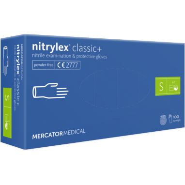 Rękawice nitrylowe Nitrylex classic+ blue S 100szt