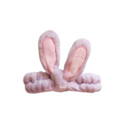 Opaska kosmetyczna SPA uszy królika pink