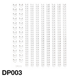Monochromatyczna naklejka DP003 BIAŁA