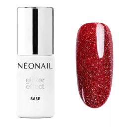 NeoNail Baza hybrydowa Glitter Effect Red Shine
