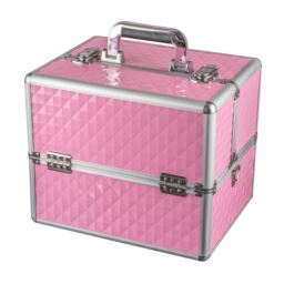 Kuferek kosmetyczny 32cm cube 3d różowy