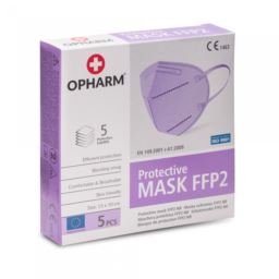 Maska Ochronna FFP2 5 sztuk fioletowa Opharm
