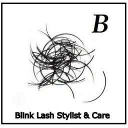 Rzęsy Jedwabne  Blink Lash Stylist & Care. Profil B. Grubość 0,20. Długość 8 mm