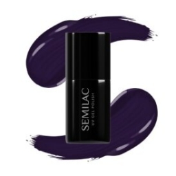 Lakier hybrydowy Semilac 100 Black Purple - 7 ml