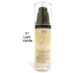 Bourjois 123 Perfect Foundation Podkład ujednolicający 51 Light Vanilla 30ml