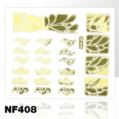 NF408. NAKLEJKI-SZABLONY DO MALOWANIA WZORÓW ZŁOTE